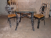 Предметы интерьера кованые. Кованый стол, стулья, кровать, вешалка. - Изображение #2, Объявление #1599816