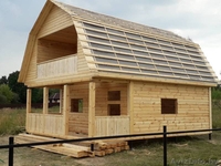 Сруб Дома из бруса Артем 6 × 6 с террасой установка - Изображение #4, Объявление #1613086