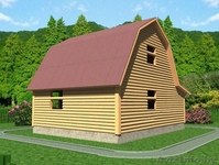 Сруб Дома Герман 7,5х6 м из профилированного бруса недорого - Изображение #2, Объявление #1613101