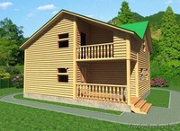 Сруб Дома Мирон 10,5х8,5 м из профилированного бруса - Изображение #1, Объявление #1613106