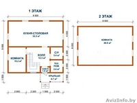 Сруб Дома 8.5 на 9.5 платон из профилированного бруса - Изображение #2, Объявление #1613110