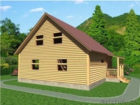 Сруб Дома 8.5 на 9.5 платон из профилированного бруса - Изображение #4, Объявление #1613110