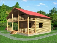 Сруб Дома 9х8 м из бруса Мирослав установка Дзержинск - Изображение #1, Объявление #1613209