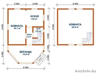 Сруб Дома 6х9 м из бруса Назар установка Любань - Изображение #2, Объявление #1613212