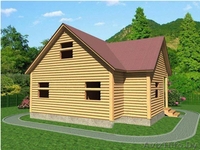 Сруб Дома 8х7.5м из бруса Ираклий установка Крупки - Изображение #3, Объявление #1613216