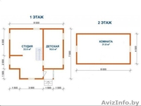 Сруб Дома 8х7.5м из бруса Ираклий установка Крупки - Изображение #4, Объявление #1613216