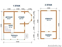 Сруб Дома егор из бруса новый размер: 6х8 м установка Логойск - Изображение #2, Объявление #1613219