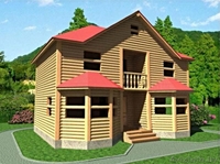 Дом из бруса Бернар 9х7 м сруб с установкой-доставкой Минск и район. - Изображение #4, Объявление #1617220