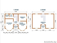 Дом из бруса Бернар 9х7 м сруб с установкой-доставкой Минск и район. - Изображение #3, Объявление #1617220