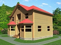 Дом из бруса Бернар 9х7 м сруб с установкой-доставкой Минск и район. - Изображение #1, Объявление #1617220