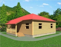 Дом-Баня из бруса Джулия-10х10 Сруб установка-доставка Минск и район - Изображение #2, Объявление #1617237