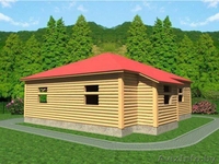 Дом-Баня из бруса Джулия-10х10 Сруб установка-доставка Минск и район - Изображение #4, Объявление #1617237