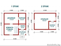 Баня из бруса Аксинья 6х7.5 Сруб установка-доставка Минск и район. - Изображение #2, Объявление #1617245
