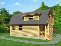 Дом из бруса сруб Петр 6х8 установка Воложинский район - Изображение #1, Объявление #1618459