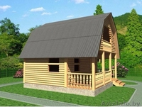 Дом из бруса Арсений 6х6 сруб установка Узденский район - Изображение #2, Объявление #1618477