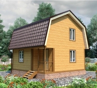 Дом сруб из бруса 6х6 Менск 63 кв.м. - Изображение #2, Объявление #1623397