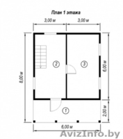 Садовый Дом Рихтер из бруса 6х8, с террасой 12м2 - Изображение #2, Объявление #1623408