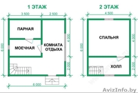 Дом-Баня сруб Виола из бруса 6х6 с установкой - Изображение #2, Объявление #1623411