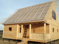 Городея. Дом/Баня из бруса 9 × 9 с установкой - Изображение #1, Объявление #1623876