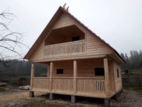 Баня из бруса сруб Офелия 6 × 4 с террасой, установка - Изображение #2, Объявление #1624558