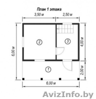 Садовый Дом/Баня Юнга из бруса с террасой 12 м2 - Изображение #3, Объявление #1624572