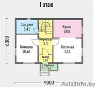 Баня-дом сруб Пегас 9х6 из бруса с становкой - Изображение #3, Объявление #1627649