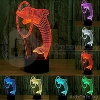 3 D Creative Desk Lamp (Настольная лампа голограмма 3Д) - Изображение #1, Объявление #1639927