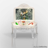 Декоративный светильник Столик с эффектом снегопада, подсветкой и новогодней мел - Изображение #5, Объявление #1642413