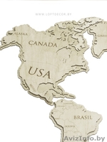 Мир на карте из дерева - Изображение #5, Объявление #1644361