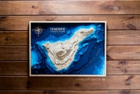 Тенерифе на карте из дерева - Изображение #1, Объявление #1644364