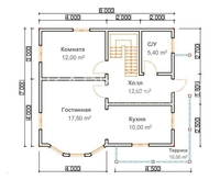Каркасный Дом по проекту Нильсия 7х8м под ключ - Изображение #9, Объявление #1718243
