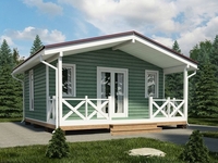 Каркасный дачный дом 6х6 м - Изображение #1, Объявление #1751212