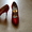 Туфли женские атласные красные 35-го размера #26652