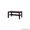 Журнальный стол IKEA ЛАКК чёрно-коричневый #1496216