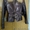 кожаная куртка с мехом лисы 42 размер