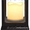 Декоративный фонарь со свечкой,  черный корпус,  размер 10.5х10.5х24 см,  цвет тепл #1642455