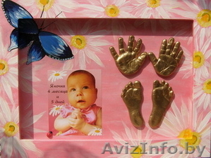 Оригинально и необычно - слепки ручек и ножек малышей! #4257