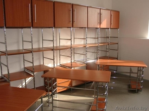 Офисная мебель,стеллажи,столы,стулья,перегородки,вешалки - Изображение #1, Объявление #31845