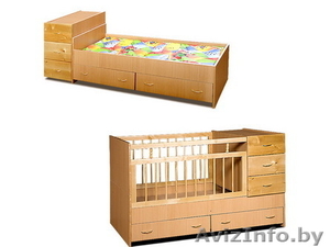 Детская кровать-трансформер для деток от 0 до 10 лет. Длина от 120 до 180 см - Изображение #1, Объявление #54417