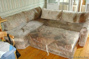 продаю угловой диван-кровать с нишей для белья .в хорошем состоянии. - Изображение #2, Объявление #89858
