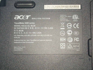 Ноутбук ACER TravelMate2490, модель BL50 - Изображение #3, Объявление #235831