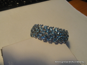 Серебряный браслет, полностью украшен топазами - Изображение #1, Объявление #254050