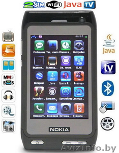 Nokia N8 китай - цена 105$ +2Gb флешка в подарок. Доставка по РБ. - Изображение #1, Объявление #273316