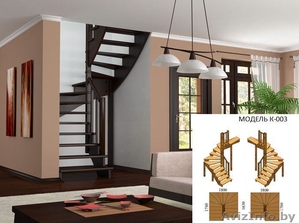 Недорогие готовые деревянные лестницы для дома, коттеджа, дачи. - Изображение #3, Объявление #285111