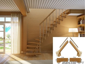 Недорогие готовые деревянные лестницы для дома, коттеджа, дачи. - Изображение #5, Объявление #285111