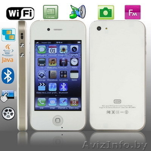 Apple iPhone 4g китай купить в Минске 2sim(2сим),обзор, гарантия, доставка - Изображение #2, Объявление #354198