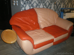 Кожаный диван в хорошем состоянии - Изображение #2, Объявление #453448