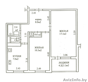 2-х комнатная квартира, г. Минск, пр. Рокоссовского - Изображение #1, Объявление #486769