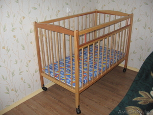 Продается детская кроватка в отличном состоянии с кокосовым матрасом - Изображение #1, Объявление #613668