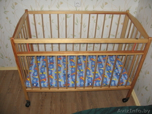 Продается детская кроватка в отличном состоянии с кокосовым матрасом - Изображение #2, Объявление #613668